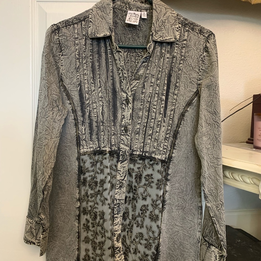 Charcoal shirt by Parsley and Sage
